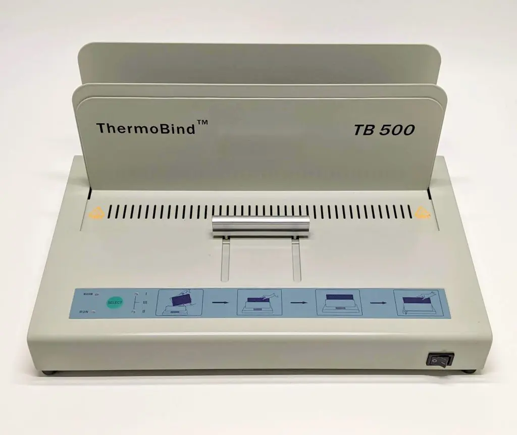How to Spend School Library Funds On Things That AREN'T Books 7 Thermobind Machine TB500